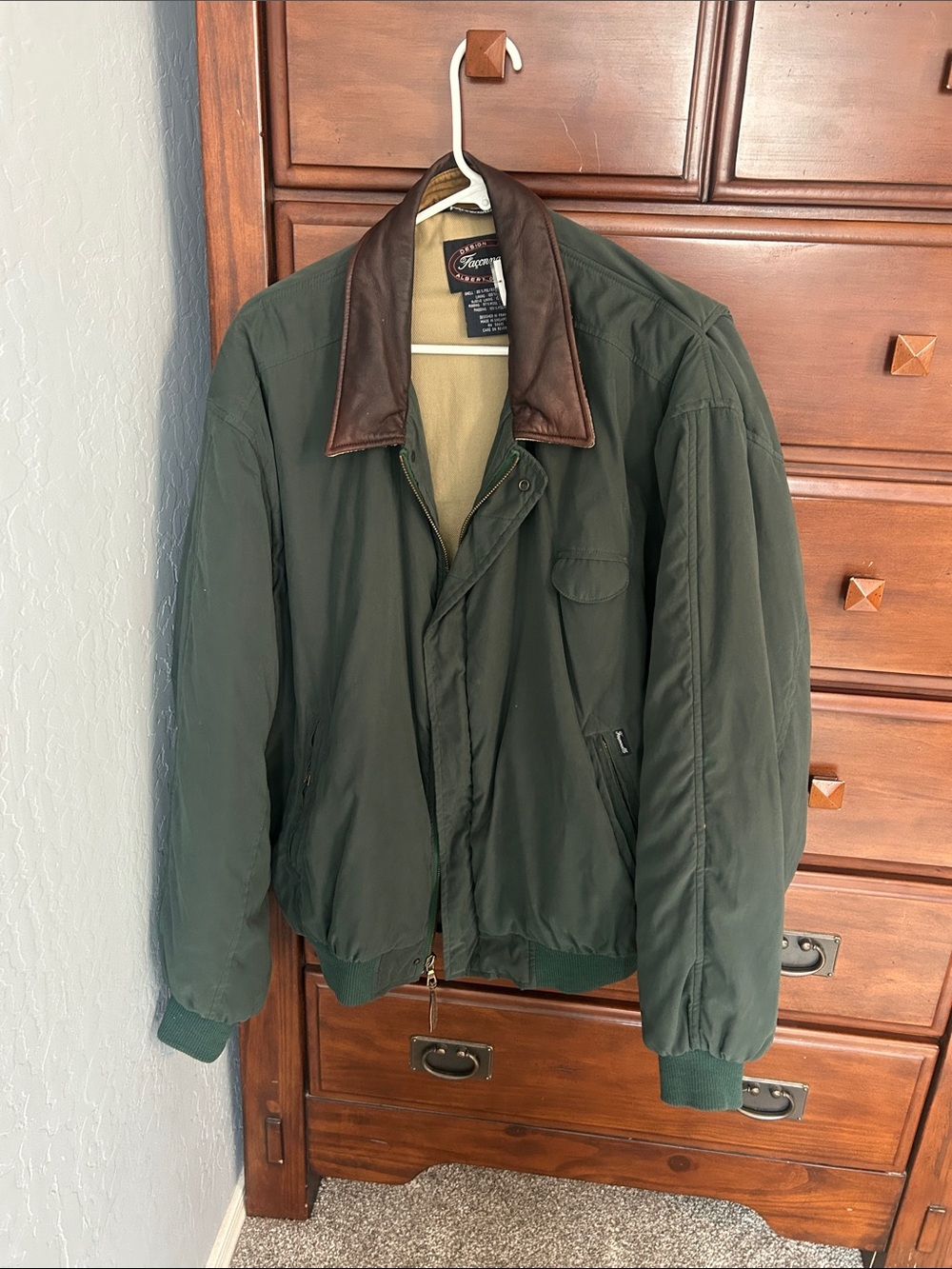 Men’s vintage Façconable Olive jacket